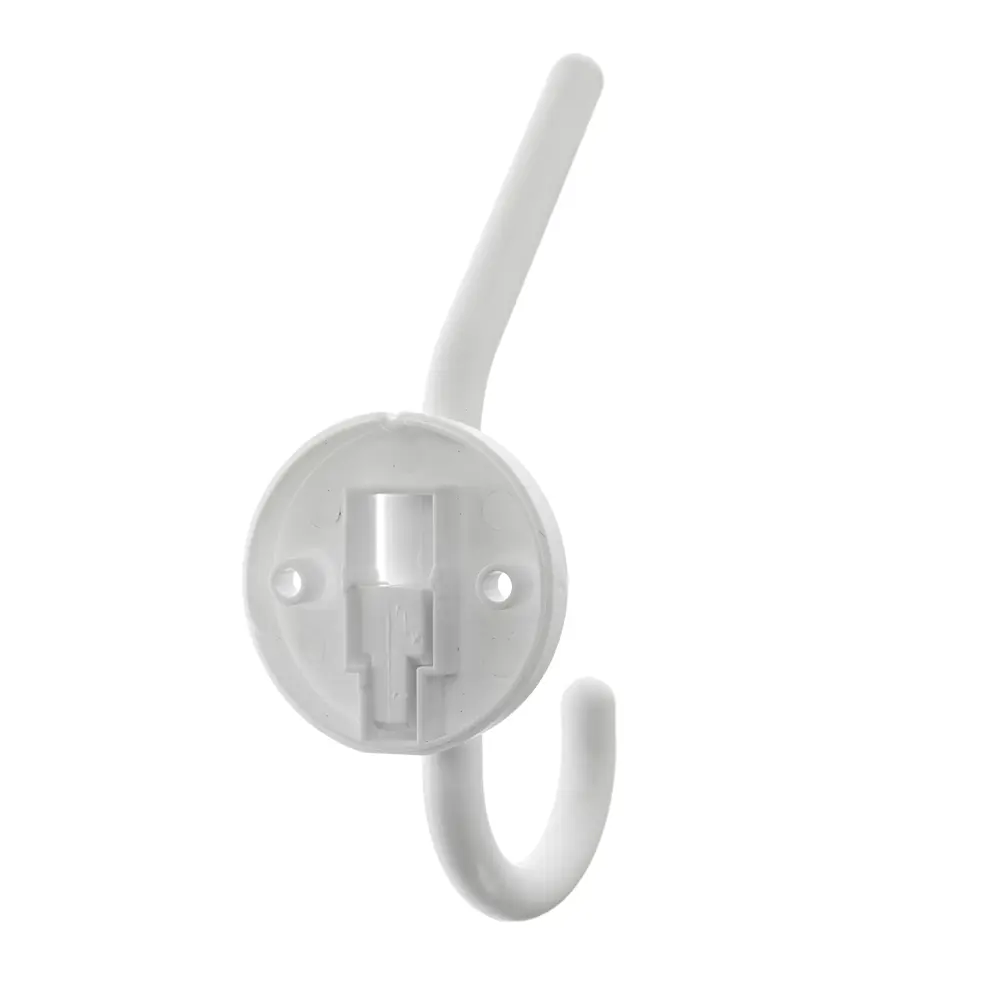 Крючок-вешалка однорожковый, пластик, цвет белый Santreyd STLM-2083282 - Вид №1