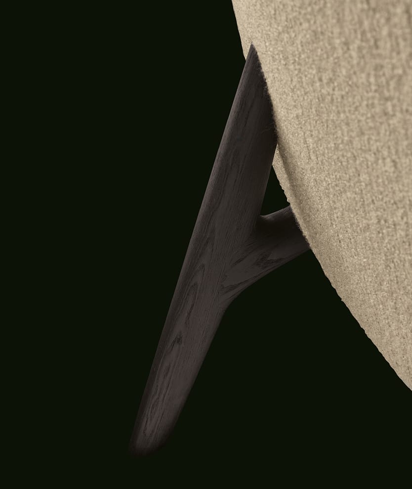 Двуспальная кровать из ткани с мягким изголовьем Poliform Curve ARCH-00108848 - Вид №4