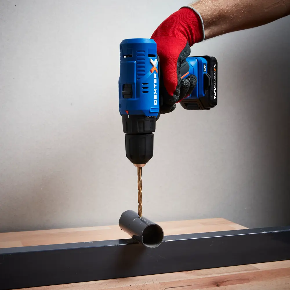 Дрель аккумуляторная Dexter 5, 12 В Li-ion 2x2 Ач STLM-2167307 - Вид №12