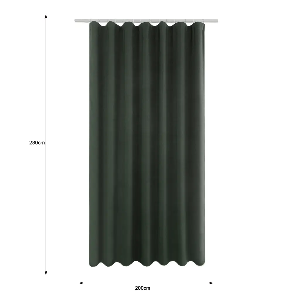 Штора на ленте Inspire Pskov 200x280 см цвет коричневый STLM-2069514 - Вид №2