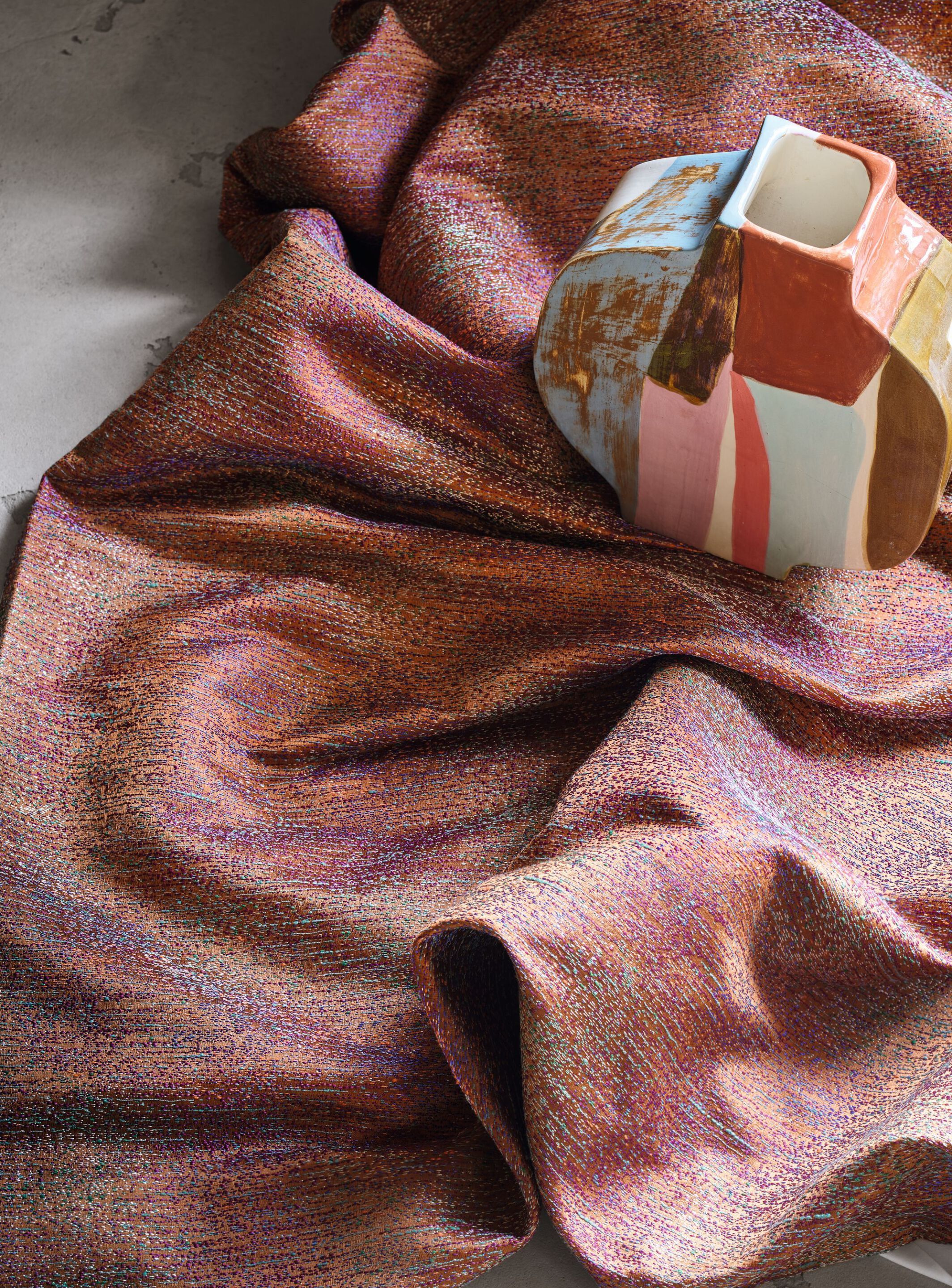 Полиэстер и хлопок Жаккардовая ткань Casamance Machaya ARCH-00114449 - Вид №2