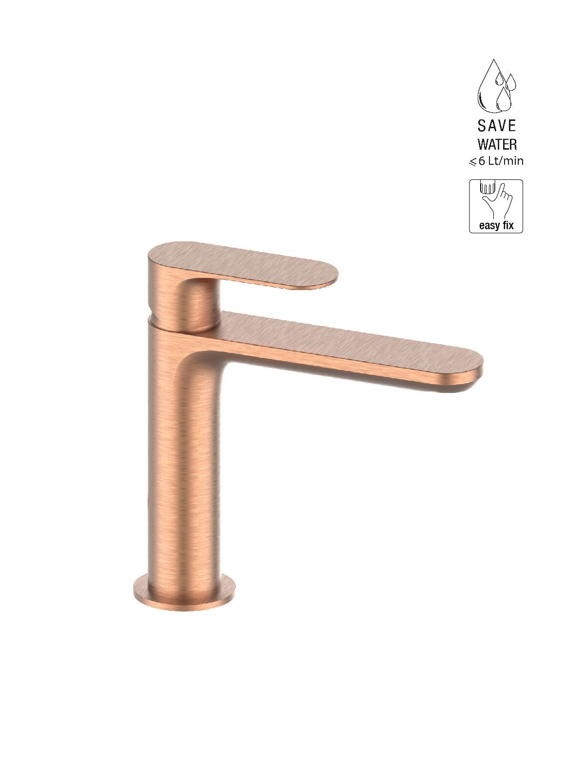 Однорычажный смеситель для раковины без слива Rubinetterie Frattini Lea ARCH-00097358 - Вид №13