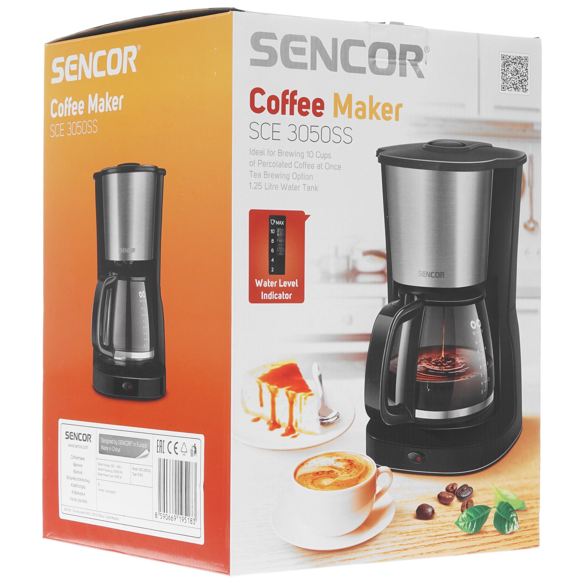 8158116 Кофеварка капельная Sencor SCE 3050SS черный STDN-0054895 - Вид №7