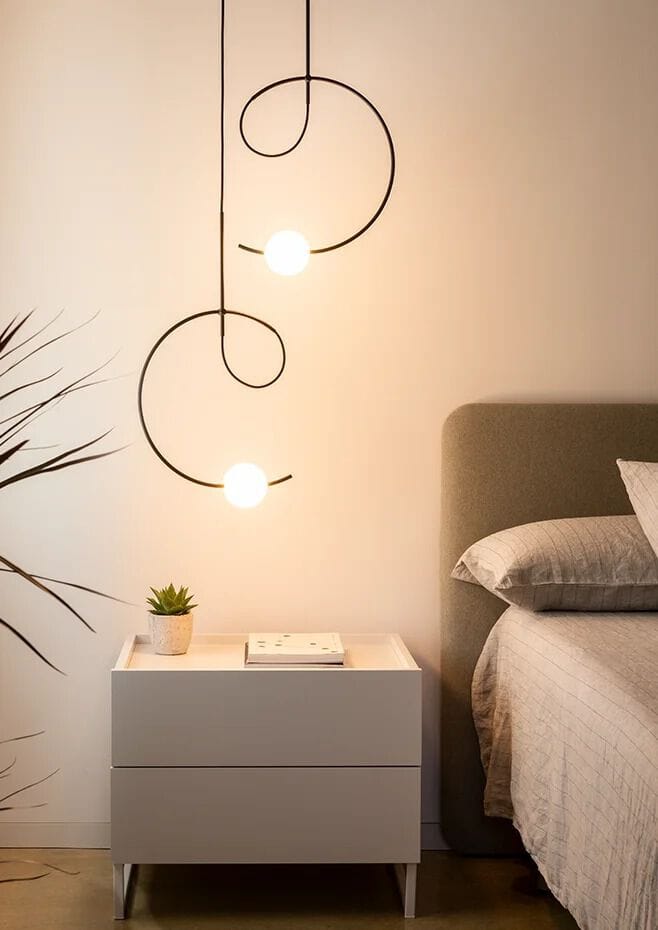 Стеклянный светодиодный подвесной светильник Estiluz Loop ARCH-00076514 - Вид №3