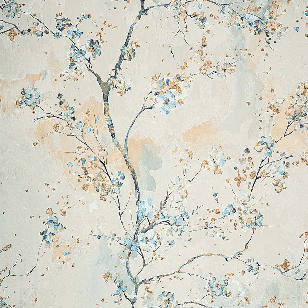 Обои Ateliero Scarlett темно-бежевые с растительным орнаментом 89409071 STLM-1573198 - Вид №2