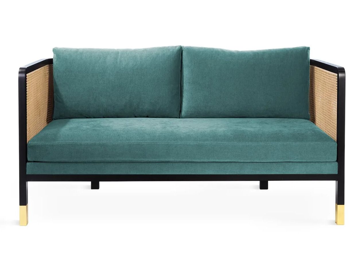 2-местный бархатный съемный диван RED EDITION плетеная ARCH-00107276