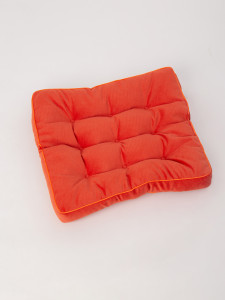90801567 Подушка для стула PB9/Оранжево-Красный, 40x40 см, цвет красно-оранжевый STLM-0388504 BIO-LINE