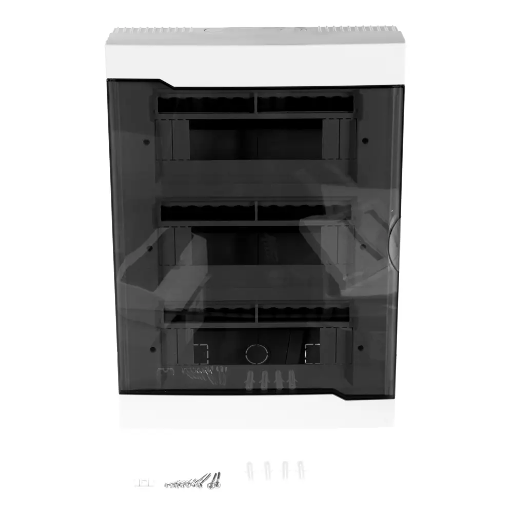 Щит распределительный навесной Лезард Luxray ЩРН-П-36 3x12 модулей IP40 пластик LEZARD STLM-2158691 - Вид №2