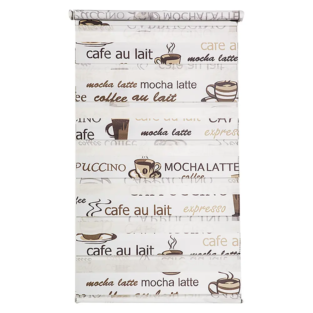 Штора рулонная День-ночь 52х160 см, цвет кофе GARDENA STLM-2084978