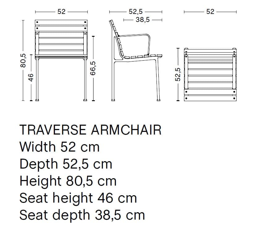 Ясень сад стул с подлокотниками Hay Траверс ARCH-00043210 - Вид №15