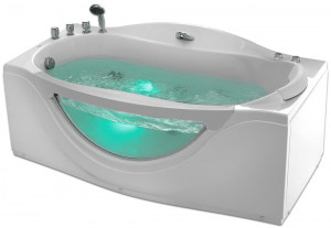 Акриловая ванна Gemy G9072 B L с гидромассажем