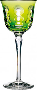 10628038 Christofle Набор из 2 бокалов для вина 200мл "Кавали" (светло-зеленый) Хрусталь