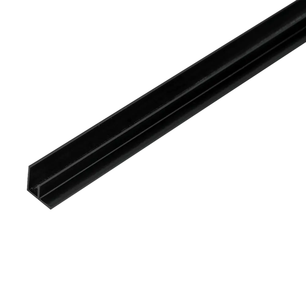 F-профиль угловой для стеновой панели 600х15х7 мм, цвет чёрный Santreyd STLM-2108375