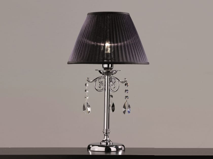 Металлическая светодиодная настольная лампа с кристаллами Cremasco Illuminazione световые работы ARCH-00110047