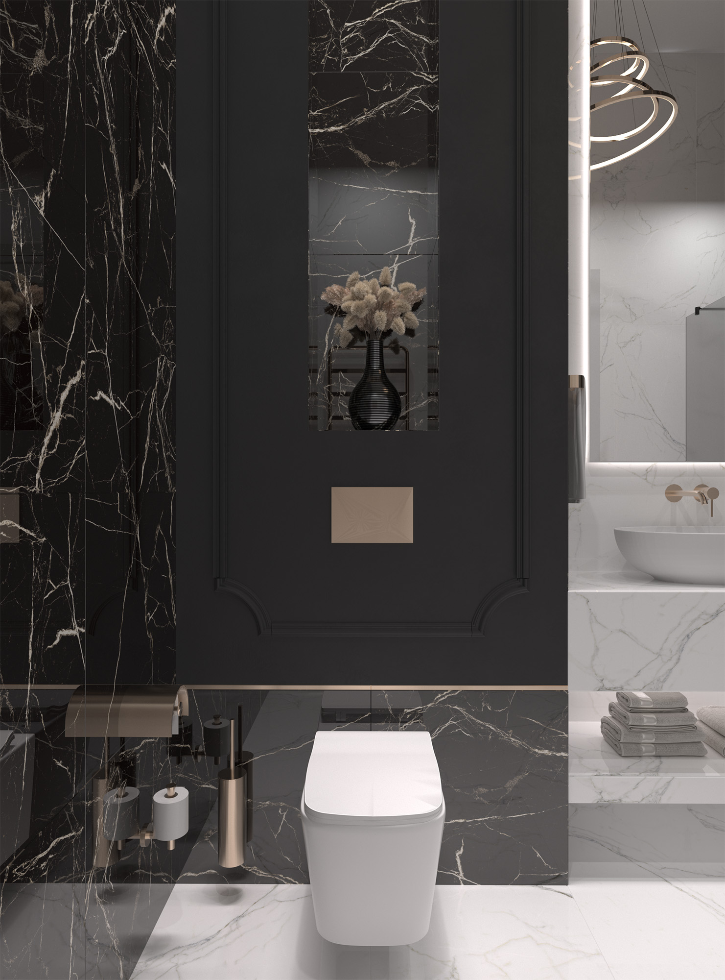 BLACK SPINDER — Элегантность черного мрамора HG2008-A Arcadia Ceramica - Вид №2