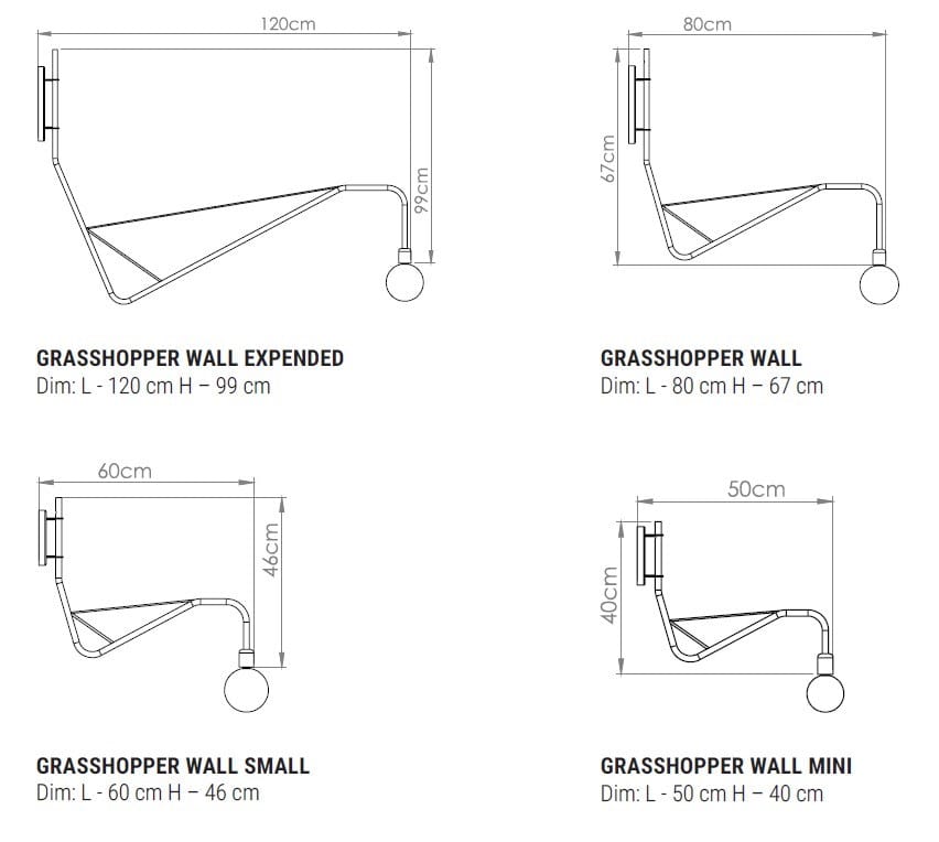 Металлический настенный светильник Studio Beam Кузнечик ARCH-00091412 - Вид №3