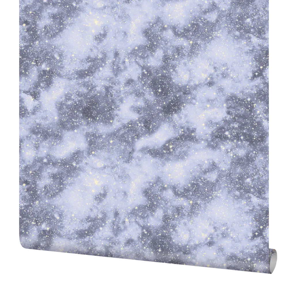 ELYSIUM Космос - Флизелиновые обои голубого оттенка для стильного интерьера 89346614 STLM-0826301