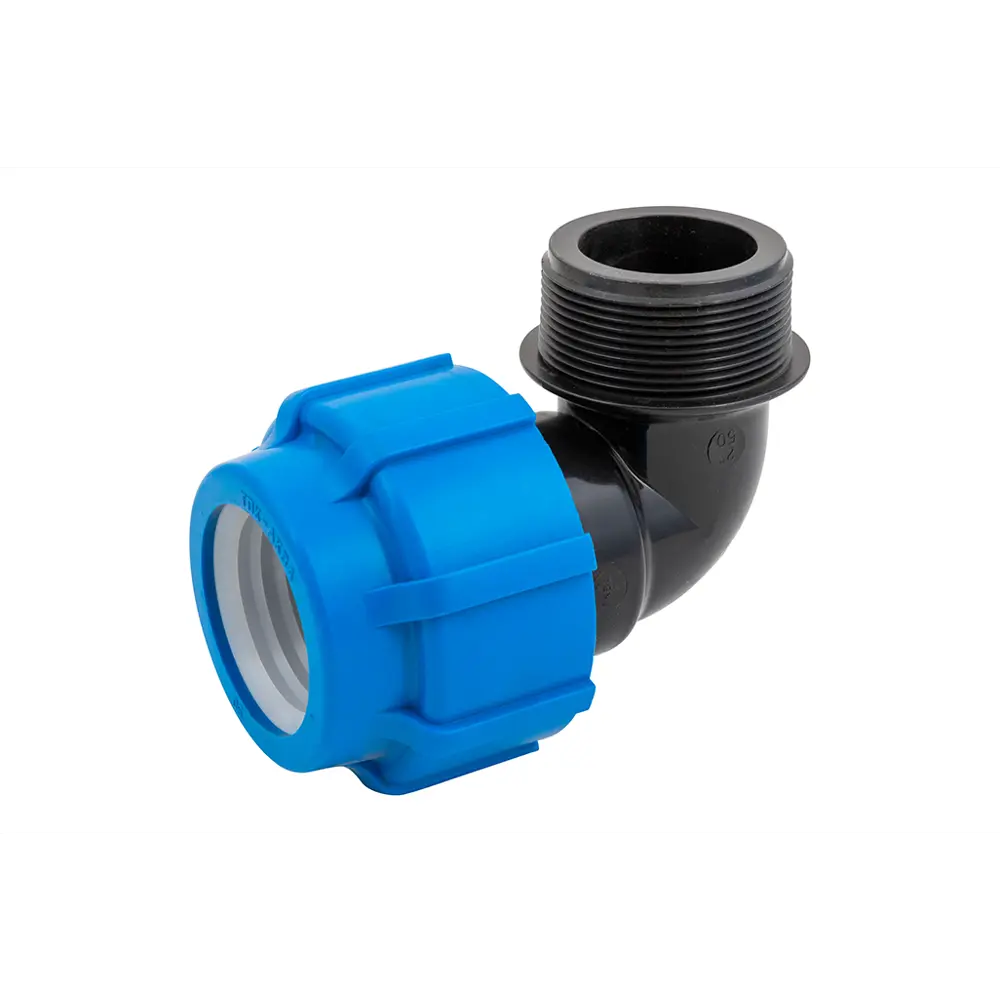 Отвод комбинированный 90° ПНД ТПК-Аква 2"x50 мм НР 82382616 STLM-2103770 