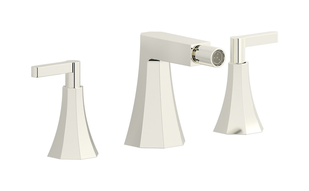 Смеситель для биде на 3 отверстия с донным клапаном WE ARE IB bl393pl Platinum Belmondo 