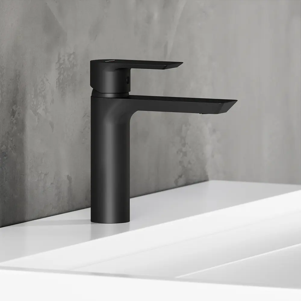 Смеситель Damixa Fortuna для раковины - черный матовый с керамическим картриджем 89380903 STLM-1565489 - Вид №2