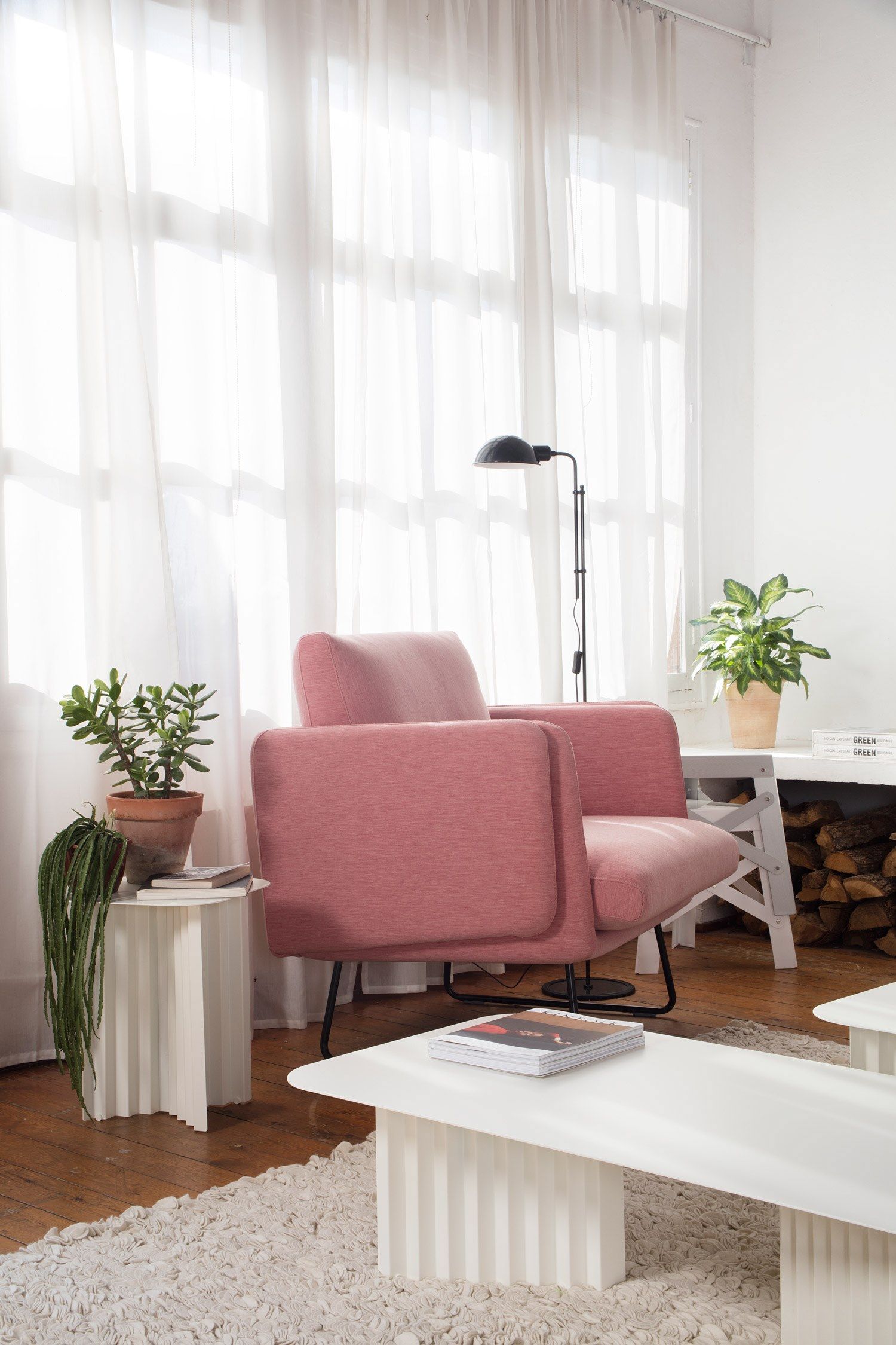 Стальной квадратный высокий журнальный столик RS Barcelona Plec ARCH-00017341 - Вид №3