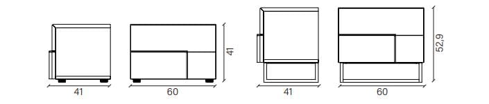 Тумбочка из дуба с ящиками Devina Nais Nova ARCH-00039296 - Вид №3