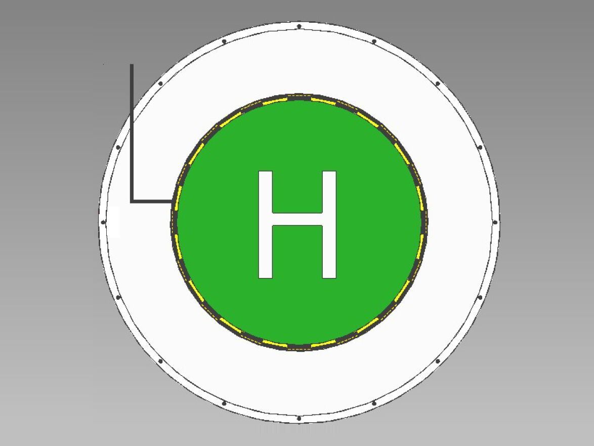 Круговой состав вертолетных сигнальщиков LUXSOLAR LXS-PRT-H-R ARCH-00029066