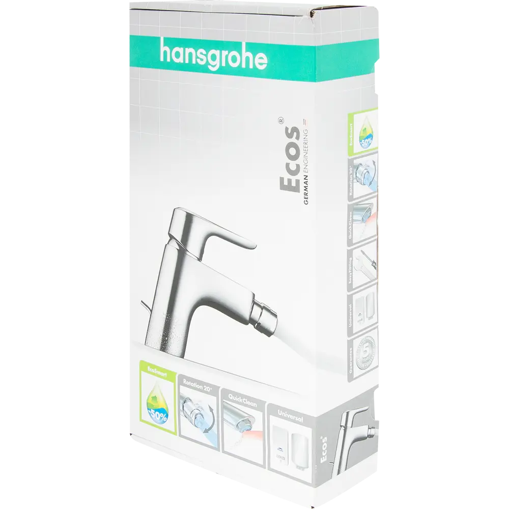 Смеситель для биде Hansgrohe Ecos, цвет хром STLM-2208372 - Вид №6