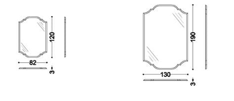 Настенное зеркало OPERA CONTEMPORARY MADDALENA ARCH-00074589 - Вид №7