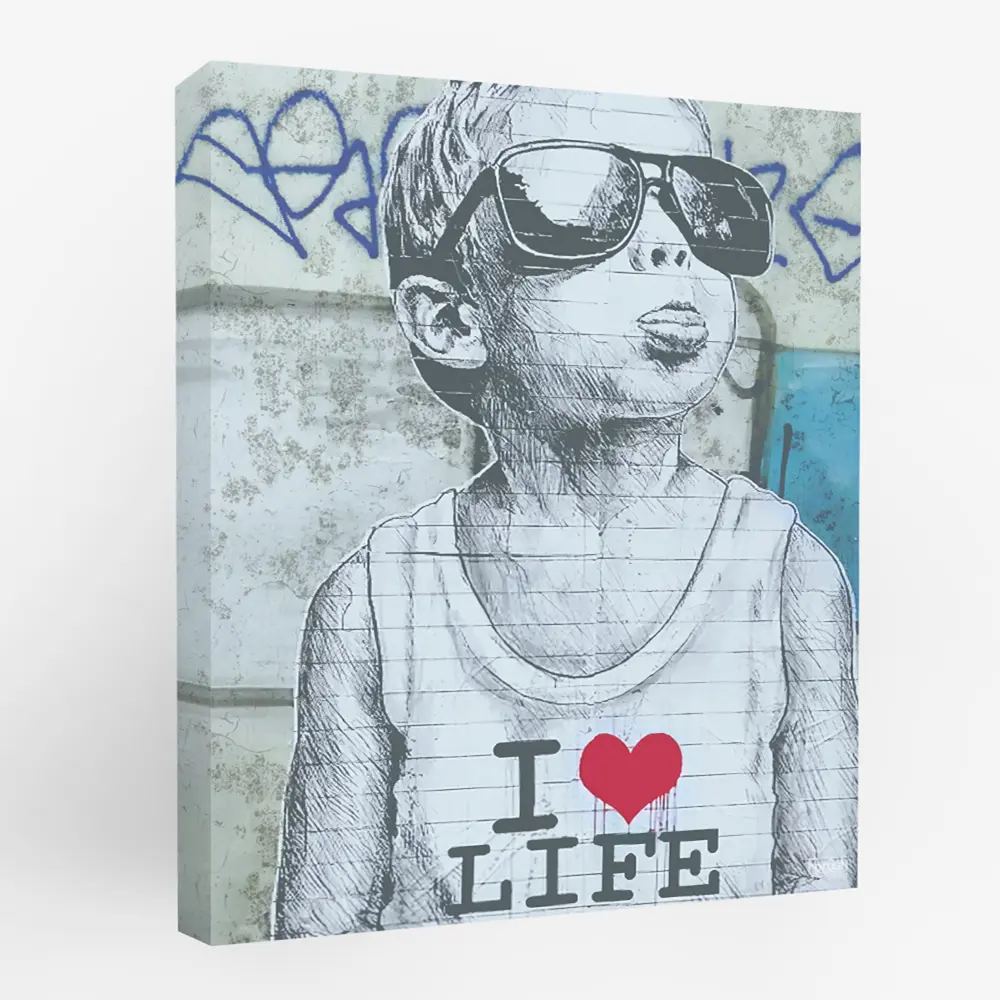 Картина на холсте "Маленький босс" 40x50 см FBRUSH STLM-2146425 - Вид №1