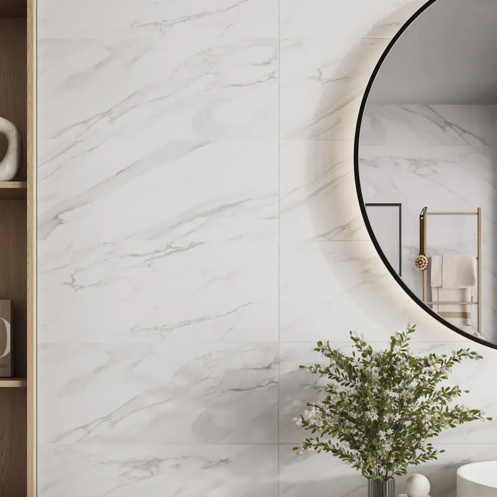 Настенная плитка Gracia Ceramica Hugo 25x60 см 1.2 м² глянцевая цвет белый STLM-2045513