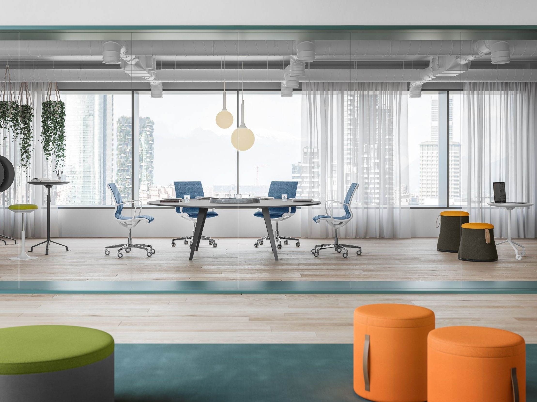 Круглый пуф из ткани Sitland DODO ARCH-00085142 - Вид №3