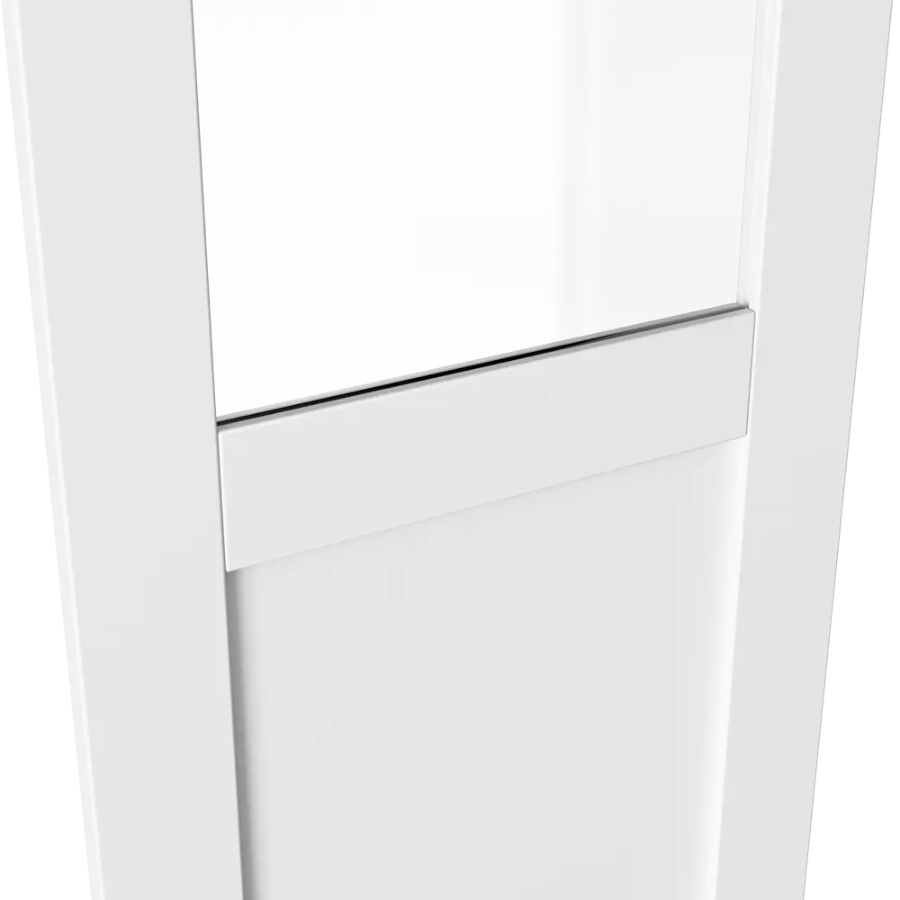 Дверь для шкафа Буккер 1 стекло 39.7x193.8x1.6 см ДСП левая цвет белый Santreyd STLM-2012394 - Вид №5