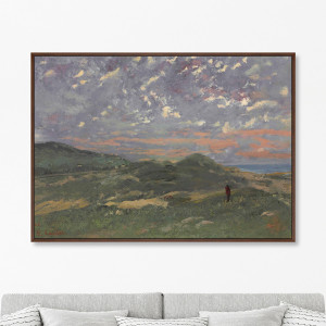 90603436 Репродукция картины на холсте "Les dunes de deauville. 1866г" 75x105 см STLM-0302389 КАРТИНЫ В КВАРТИРУ
