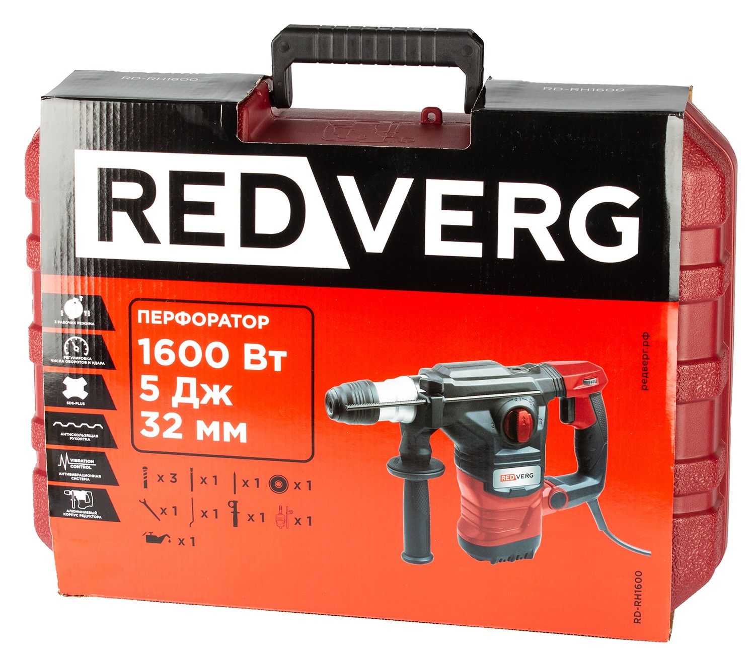 Перфоратор REDVERG RD-RH1600 5486292 STDN-0109034 - Вид №11