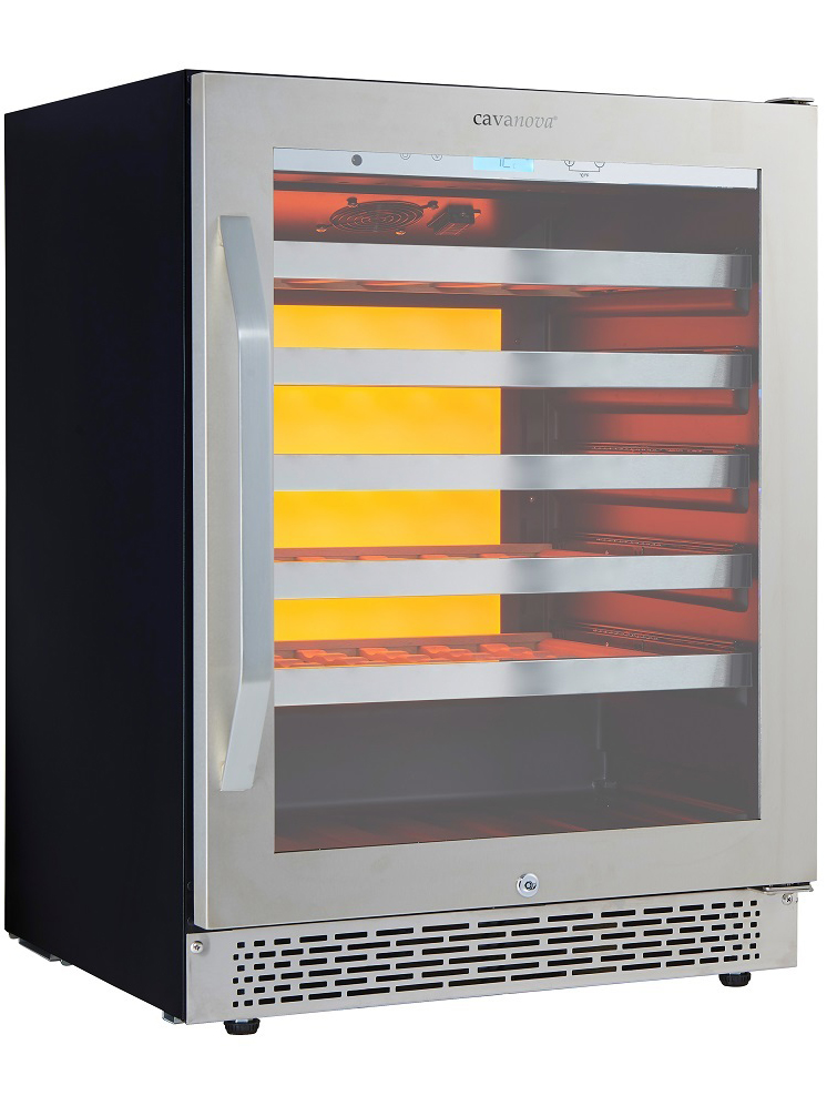 9189162 Винный шкаф Cavanova CV045-1TL серебристый STDN-0033727 - Вид №1