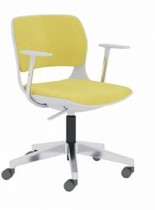 Ersa Регулируемое по высоте офисное кресло из ткани с 5 спицами и подлокотниками Opia