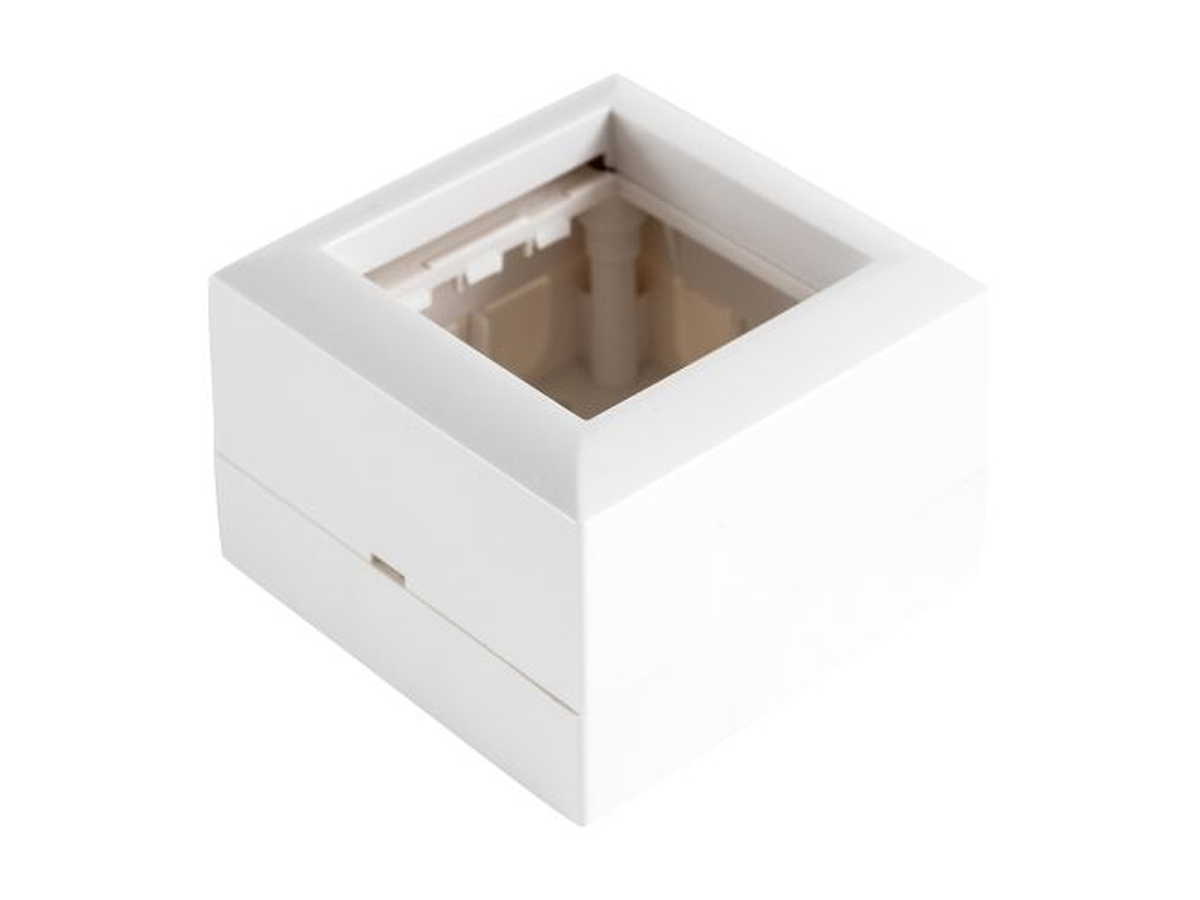 90287193 Коробка для открытой проводки для механизмов 45х45 мм цвет белый STLM-0169828 ЭКОПЛАСТ