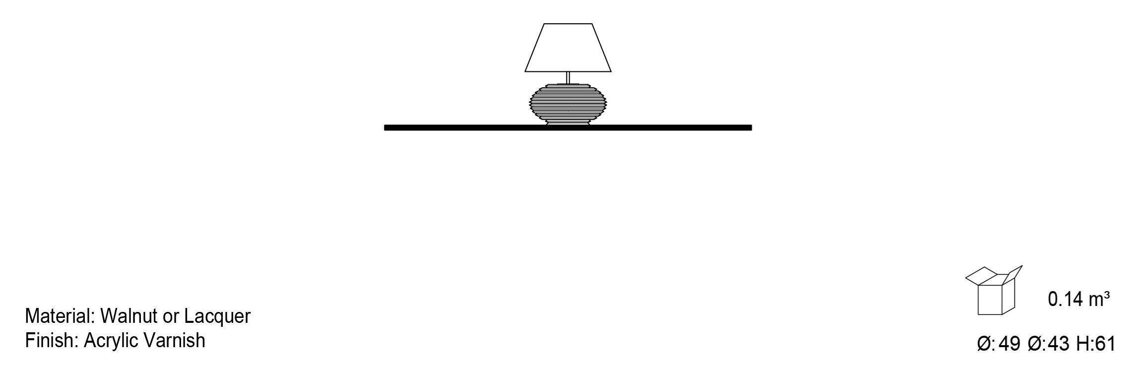 Деревянная настольная лампа Mobi ARCH-00098415 - Вид №6