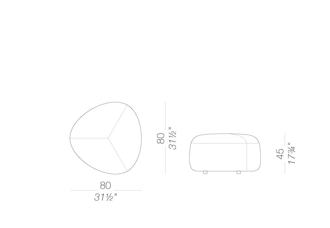 Ткань съемный сад пуфик Lapalma KIPU OUTDOOR ARCH-00102720 - Вид №37