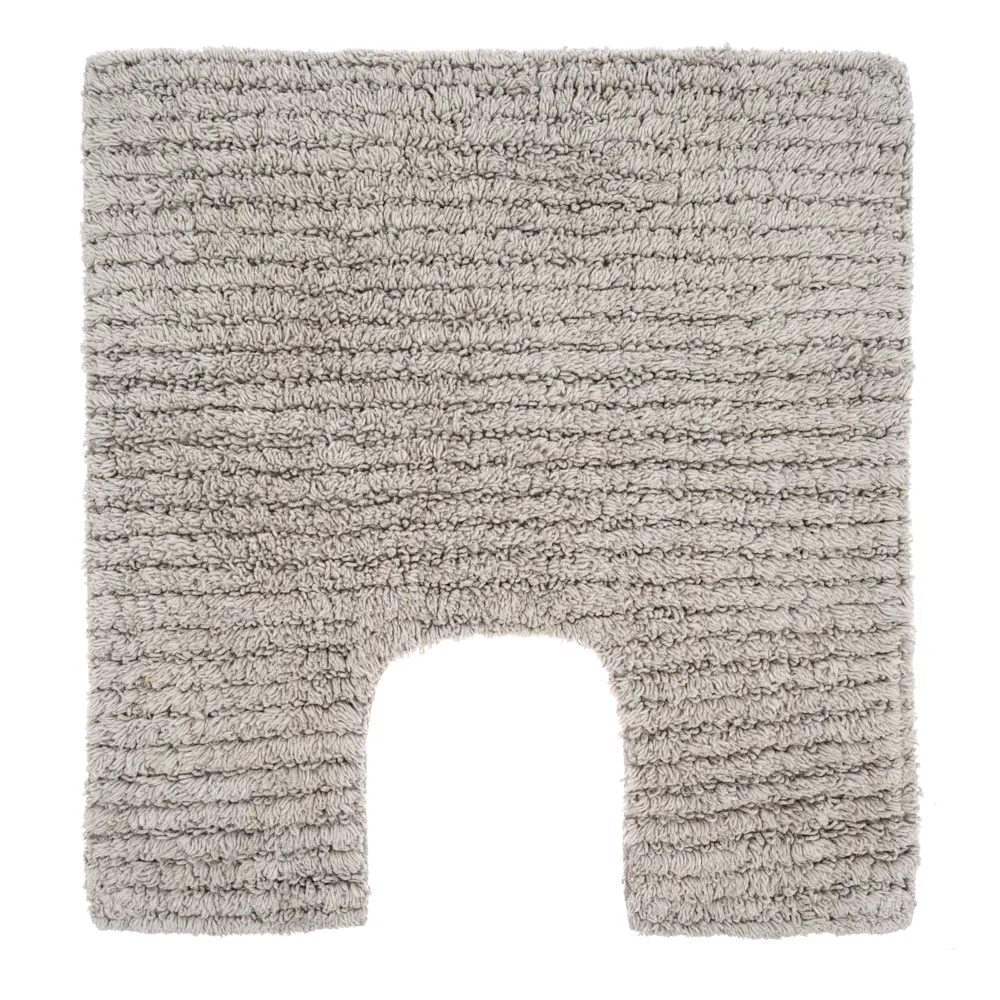 Коврик для туалета Willow Gray 45x45 см хлопок цвет серый LEMER STLM-2044212
