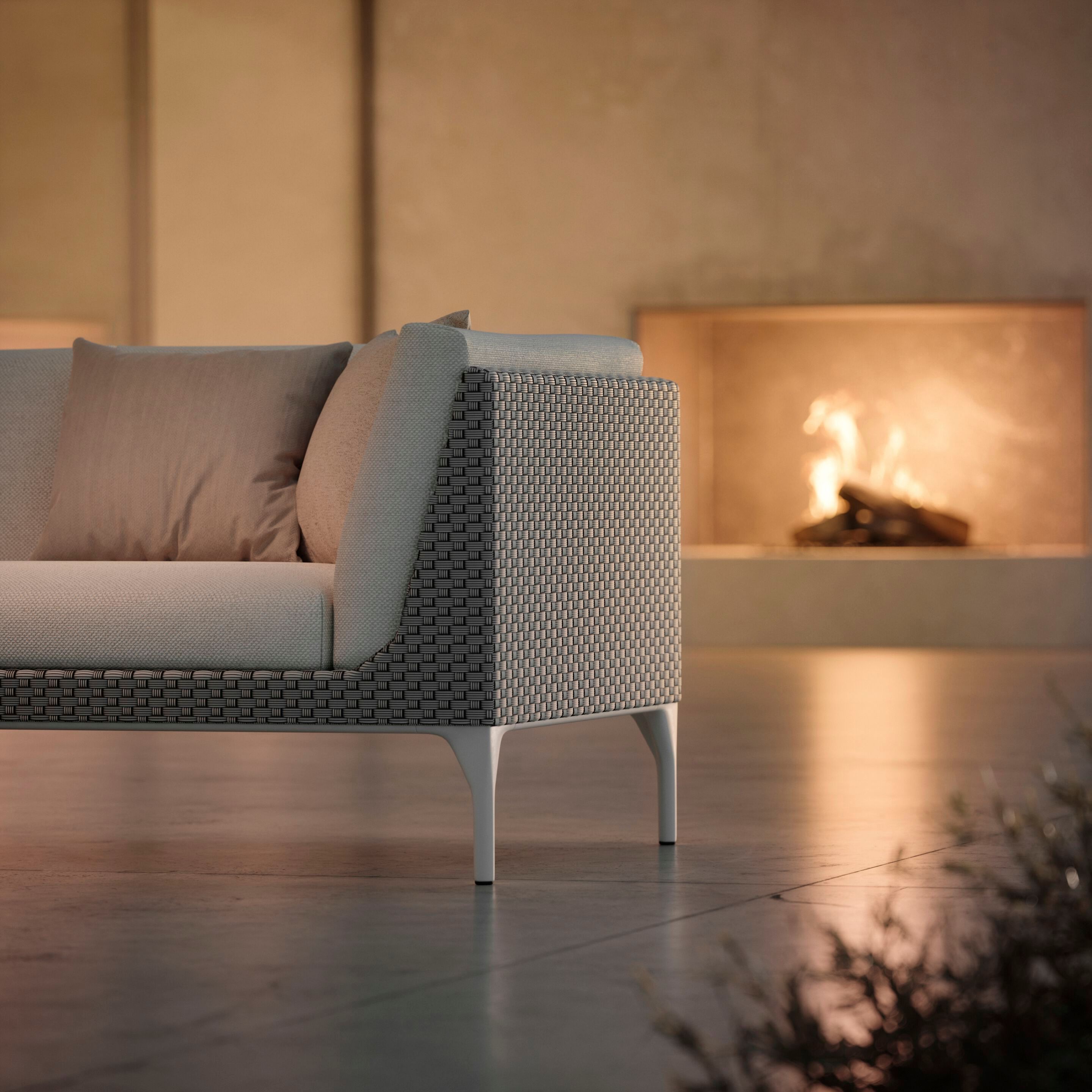 Тканевый модульный угловой садовый диван DEDON MU ARCH-00150811 - Вид №8