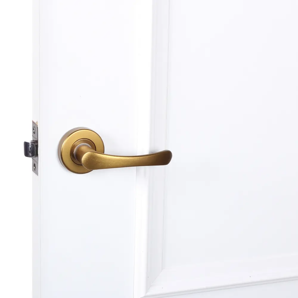 Ручки дверные на розетке E 016-S алюминий анодированное покрытие цвет бронза EDSON STLM-2211321 - Вид №6