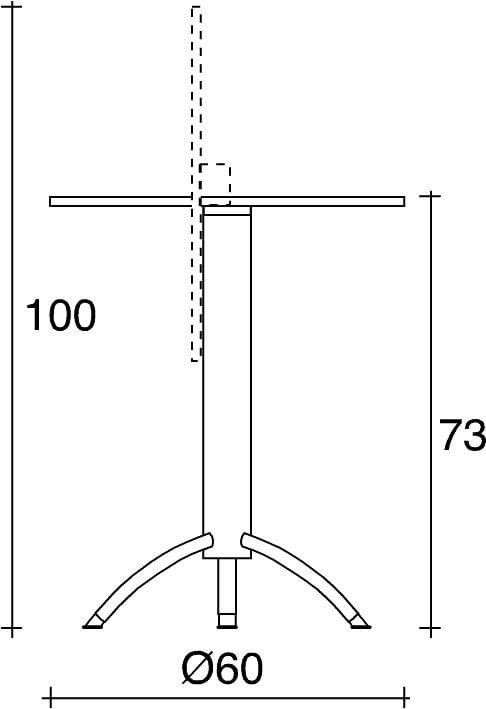 Круглый стол из МДФ со спицами TALIN Komby ARCH-00103205 - Вид №1