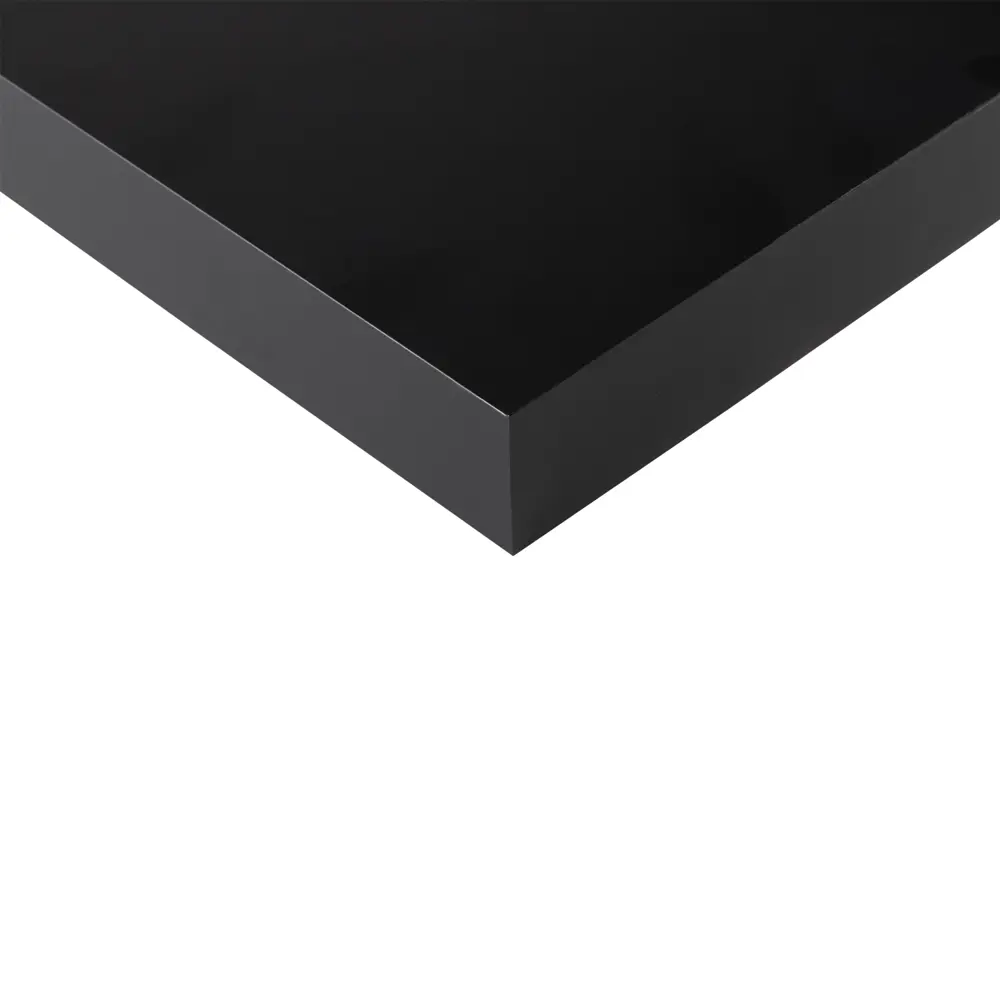 Настенная полка KONSENSA 100x23.5 см со скрытым креплением МДФ цвет черный STLM-2016036 - Вид №3