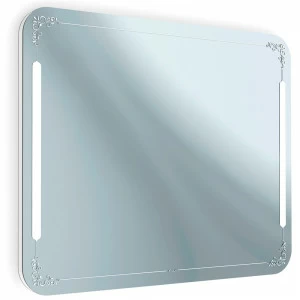 Зеркало в ванную с подсветкой белое 100х80 см Vintage ALAVANN VINTAGE 303932 Зеркальный