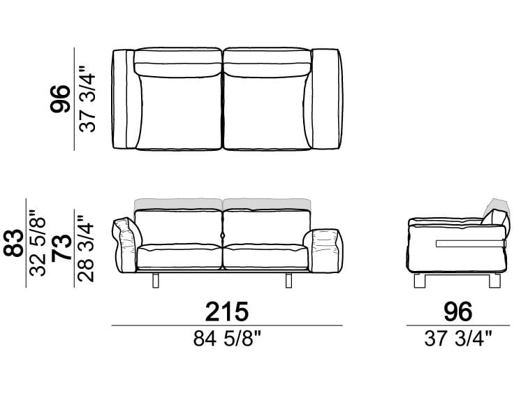 4-местный кожаный диван Arketipo CLOSE TO ME ARCH-00016702 - Вид №5