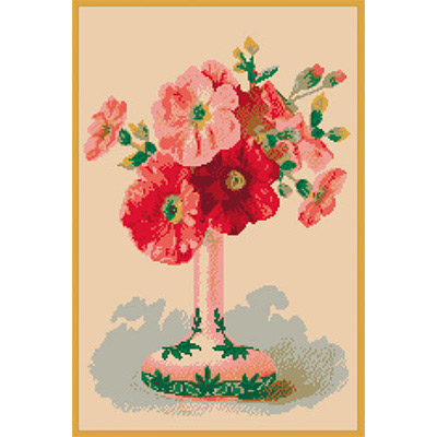 150х230кл Схема для вышивания цв. А3 ДК-242 "Цветы в вазе" Santreyd 
