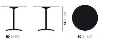 Круглый стол со спицами Arper Fred ARCH-00052709 - Вид №3