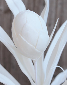7895 700 a3 Искусственный мягкий цветок 'Blossom Branch', 105 см, чисто-белый H-andreas
